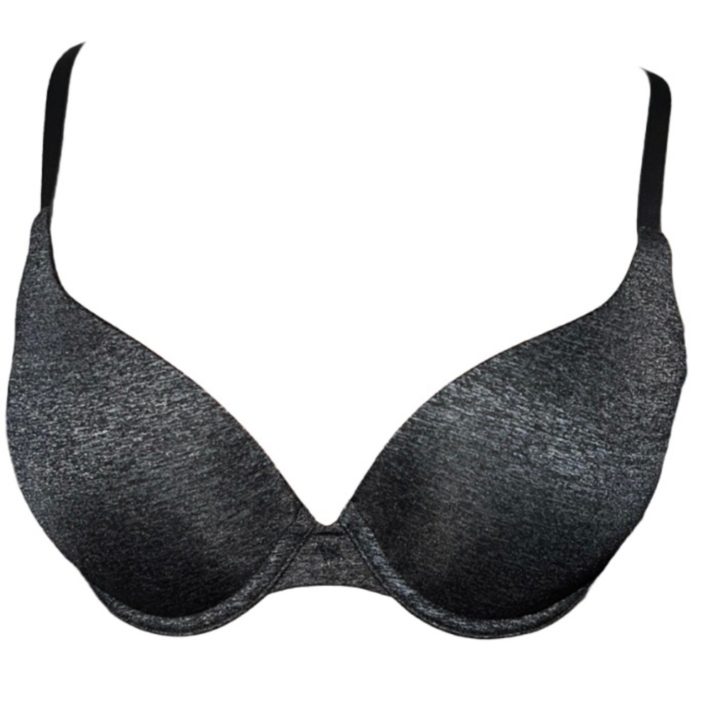 SOLD 2 Victorias Secret Padded Perfect Coverage bras 34D blue and black - Picture 3 of 8